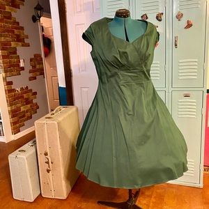 Emerald Vintage Style Dress